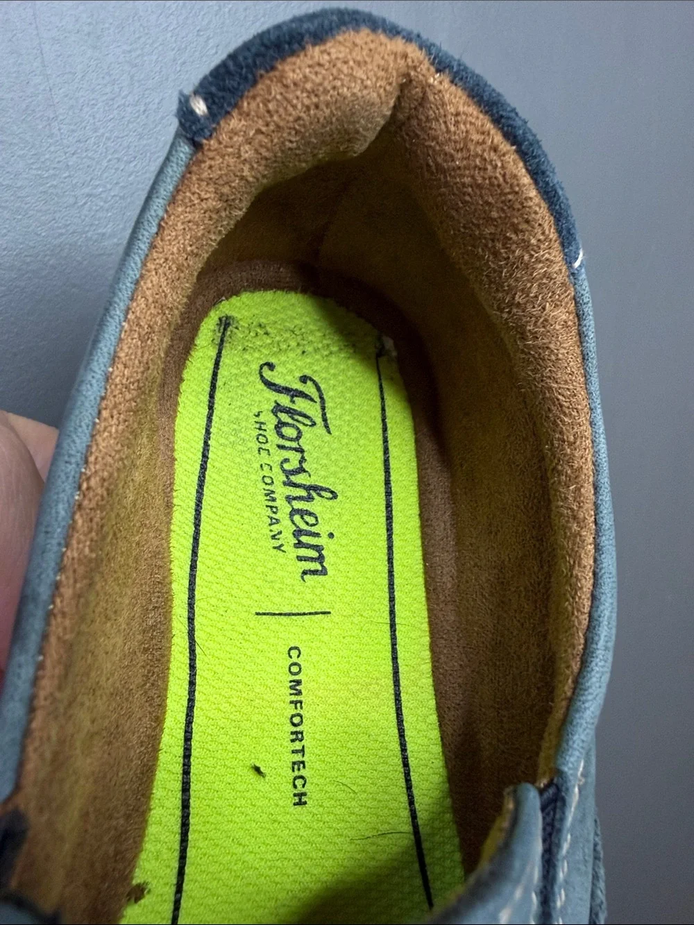 Kid’s Casual Slip-On Loafers in blue. Size 2